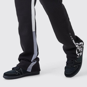 New Arrival <b>Light</b> Weight Casual Clothing Flared Pants Top Quality Customized Logo Plus Size Loose Fit Men Flared <b>Trouser</b> - Product Image 6