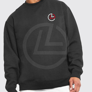 Sudadera holgada de gran tamaño para hombre, sudadera holgada con capucha y pantalones de chándal para hombre de mezcla de algodón de moda informal urbana - Product Image 5