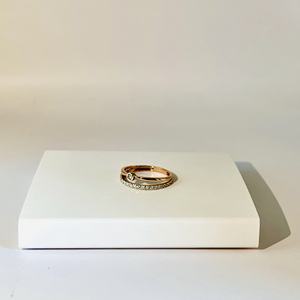 Anillo de diamante natural solitario en oro rosa Certificado GGL Color DE LA H-I Claridad Redonda de corte brillante Joyería elegante al por mayor - Product Image 3