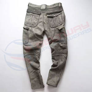 กางเกงหนังของผู้ชายเสื้อกันลมสไตล์สปอร์ตกันลม2024กระเป๋าระบายอากาศผ้าแคนวาส - Product Image 2