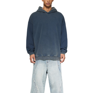 Sudadera con Capucha para Hombre, Estilo Holgado, Lavado a la Piedra, Ecológica, 100% Algodón con Bordado 3D - Product Image 3