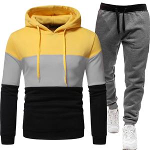 Conjunto de ropa deportiva informal para hombre y mujer, sudadera cálida de invierno, de colores sólidos pantalón de chándal, sudaderas transpirables + pantalón holgado - Product Image 5