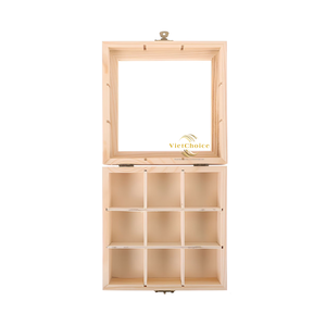 Caja de Almacenamiento de Bolsitas de Té de Bambú con Tapa, Organizador Rectangular de 12 Compartimentos, Capacidad de 3-6L, 6 Niveles, para Refrigerios, Dulces, Despensa, Encimera - Product Image 6