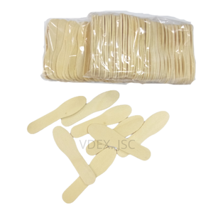 Cuillère à crème glacée en bois d'exportation du Vietnam taille 75mm avec bord droit, comptage élevé, surface lisse, première qualité - Product Image 2