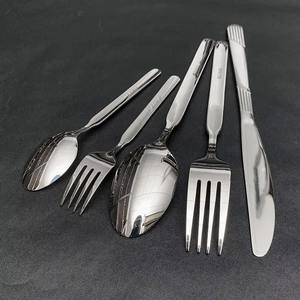 Venta al por mayor de fábrica, cuchillo de acero inoxidable a granel, cuchara y tenedor, juego de vajilla de Dubái, juego de cubiertos personalizable con patrón de Oriente Medio - Product Image 2