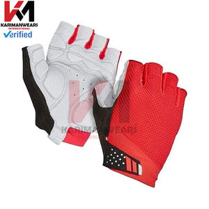 Gants de cyclisme haut de gamme pour femmes et hommes, demi-doigts, avec rembourrage en gel absorbant les chocs, poignée antidérapante, tissu en maille respirant - Product Image 3