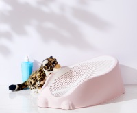 Afossa AK 312 Support de Bain Bébé Léger et Confortable en Silicone Antidérapant avec Mailles, Écologique et Facile à Nettoyer en Plastique