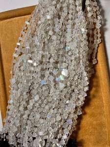 Cuentas de piedras preciosas de fuego múltiple con forma de fantasía facetadas de piedra lunar arcoíris natural - Product Image 3