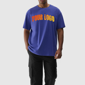 Camisetas Lisas de Manga Corta con Cuello Redondo, Ajuste Regular, 100% Algodón de Alta Calidad, Color Azul Rey, Personalizables, Venta al Por Mayor OEM - Product Image 1