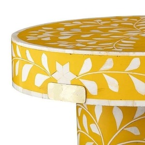 Soporte de pastel con incrustaciones de hueso redondo seguro para horno ecológico hecho a mano para boda, fiesta y exhibición de postres para el hogar y la cocina - Product Image 6