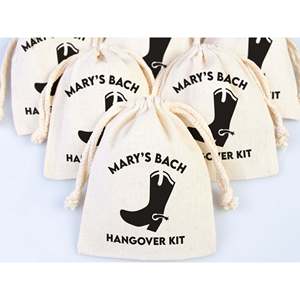 Letter Pattern Hangover Kit Bags with <b>Drawstring</b> for Party Recovery Survival Kit <b>Pouch</b> - Product Image 2