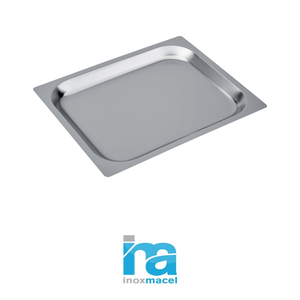Bandeja para Hornear Inox Macel, Placa de Fondo Plano Alto GN 1/2, Acero Inoxidable, 32.5 x 26.5 cm, Suministros para Restaurantes, Contenedores Gastronorm - Product Image 4