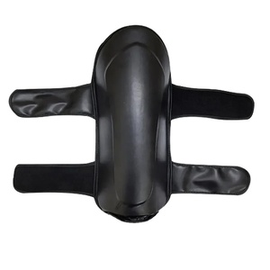 Hecho a medida MMA Boxeo Muay Thai Shin Instep Guard Diseño clásico Elástico PU Protección Entrenamiento Espinilleras Función de compresión - Product Image 4