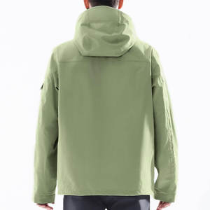 Veste coupe-vent imperméable pour homme, col montant, logo frontal, entièrement personnalisable, respirante, séchage rapide - Product Image 2