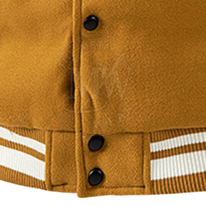 Venta al por mayor de chaqueta de talla grande para hombres Letterman para uso al aire libre Stand Collar hombres Letterman chaqueta - Product Image 6