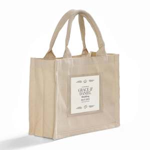 Bolsas de Regalo de Boda Personalizadas con Bolsillo, Color Sólido TF207 - Product Image 4