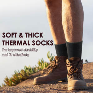 Customized Logo <b>Long</b> Length Windproof Thermal <b>Socks</b> for <b>Men</b> <b>S</b> to XL Unisex Thick Winter Outdoors Warm <b>Socks</b> - Product Image 5
