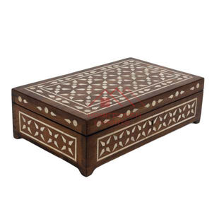 Boîte à bijoux en laiton sculpté à la main, best-seller, cadeaux en bois, organisateur de rangement - Product Image 4