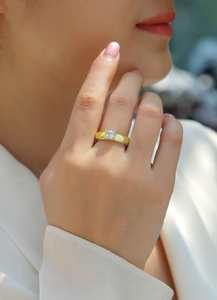 Anillo de Compromiso de Plata de Ley S925 con Moissanita de Corte Princesa de 1 Quilate y 5,5 mm, Anillo Solitario con Bisel, Regalo de San Valentín para Hombre y Mujer - Product Image 5