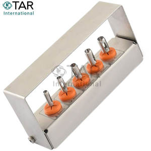 ชุดเจาะเนื้อเยื่อฟันชุด5ชิ้นพร้อมที่ใส่ Bur เครื่องมือผ่าตัดทางทันตกรรมคุณภาพสูง - Product Image 3