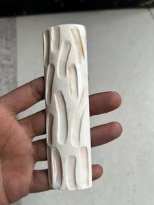 เครื่องชั่งกระดูกอูฐแบบพรีเมี่ยมแกะสลักสไตล์ความรักสีดำย้อมสีสี่เหลี่ยมผืนผ้างานฝีมือสำหรับมีดแบบ DIY อุปกรณ์หัตถกรรม - Product Image 4