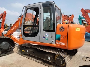 Excavatrice Hitachi EX 60 d'occasion, machine industrielle, couleur orange, sur chenilles, 1600 kg, 0-2000 heures - Product Image 2