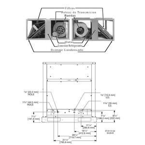 Air Split Wood, MXIPR-006, 7,5 tonnellate, 90000 BTU, R410 - Product Image 2