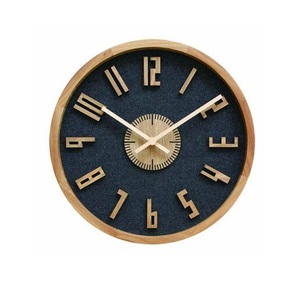 Horloge murale en bois rustique élégante faite à la main finition en bois naturel pour bureau à domicile salon chambre décoration - Product Image 3