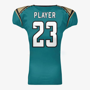 Maillot de football américain authentique tissu à séchage rapide vêtements de sport personnalisés logos d'équipe à manches courtes grande taille fournis Pakistan - Product Image 4