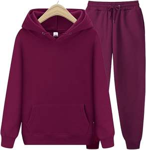 Sweatshirts à capuche unisexes 2 pièces respirants et écologiques Pantalon de survêtement XXL Survêtements de jogging pour hommes Survêtements d'hiver en polaire Logo - Product Image 2