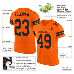 Maillot de Football américain le plus vendu uniforme personnalisé vêtements de sport respirants à séchage rapide pour la ligue de la jeunesse et l'entraînement athlétique - Product Image 4