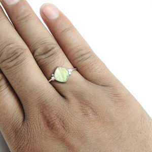 หินลาบราดอไรต์ธรรมชาติรูปทรงเบาะรองนั่งดูสง่างามแหวน925เงินสเตอร์ลิงทำด้วยมือเครื่องประดับขายส่ง - Product Image 2