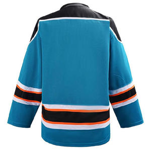 Maillot de hockey sur glace personnalisé sublimé pour hommes, respirant, en polyester, tenue d'équipe, uniforme d'entraînement et de match OEM - Product Image 2