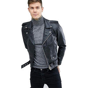 Veste en cuir véritable pour homme de haute qualité 4XL de l'usine, respirante, écologique, élégante, décontractée, streetwear, état neuf, stand - Product Image 2