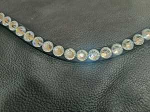 Banda para cejas de cuero acolchado suave de alta calidad para caballos Cristales de calidad premium Estilo ostentoso - Product Image 5