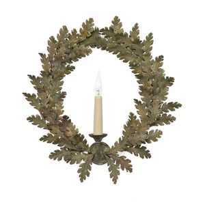 Applique murale en métal artisanal, porte-bougie, finition bronze antique, 2 lumières, résistant à la chaleur, design moderne, décoratif - Product Image 4