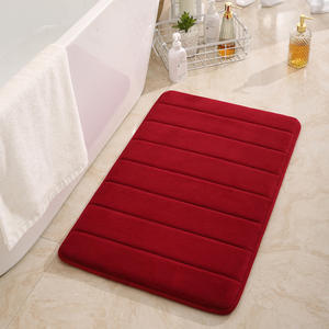 Alfombra de Baño Absorbente de Secado Rápido Personalizada, Tela de Franela Estampada, Diseño Minimalista de Poliéster para Decoración del Área del Lavabo - Product Image 4