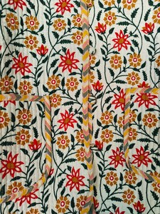 Chaqueta con estampado floral reversible de manga larga acolchada hecha a mano, abrigo de invierno con estampado de bloques de estilo bohemio para primavera - Product Image 4