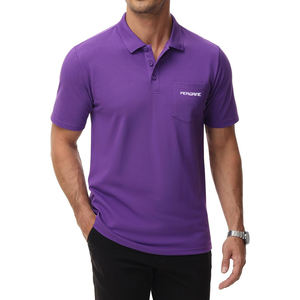 T-shirt de golf à demi-manches en gros pour polo Jersey de coton imprimé personnalisé avec motif solide Vente entière - Product Image 2