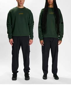 Ensemble de jogging et sweat-shirt à col ras du cou personnalisé unisexe pour l'entraînement sportif et le jogging - Product Image 3