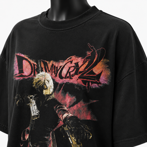 Camiseta Oversize Gráfica Personalizada para Mujer, Estilo Urbano, Vintage, Negra, Informal - Product Image 6