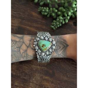 Randy Boyd Royston Fashion <b>Cuff</b> <b>Bracelet</b> with Turquoise & Sterling <b>Silver</b> Elegant Accessory - Product Image 2