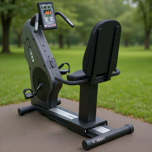 จักรยานออกกำลังกายแบบปรับเอน SciFit ISO รุ่นรีแมนูแฟคเจอร์ สำหรับการฝึกคาร์ดิโอแบบนั่ง เพิ่มความทนทาน เหมาะสำหรับยิมที่บ้านและการออกกำลังกายในร่ม - Product Image 3