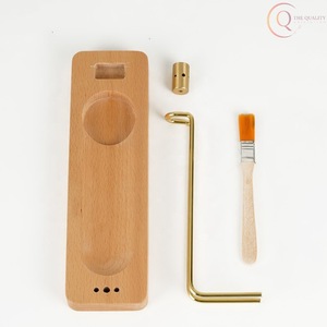 Quemador de Incienso Religioso de Madera Hecho a Mano en India para Decoración del Hogar, Recolector de Ceniza Tradicional, Natural y Duradero - Product Image 5