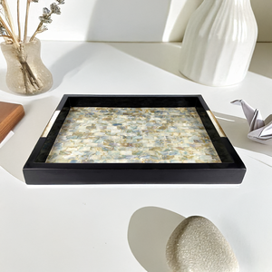 Bandeja de laca de arte popular ecológica rústica de Vietnam, laca brillante hecha a mano para decoración de Resort y Villa, fabricante OEM - Product Image 5