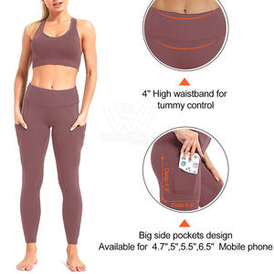 Fitness Wear Venta caliente Activewear Cintura elástica Yoga Leggings Seamless Durable Mujeres Yoga Pantalones - Product Image 3