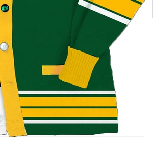 Cárdigans de Chenilla Modernos y Personalizados, Suéteres Cómodos con Botones, Ropa Casual para Universidades, Hermandades y Fraternidades, para Primavera, con Apliques - Product Image 6