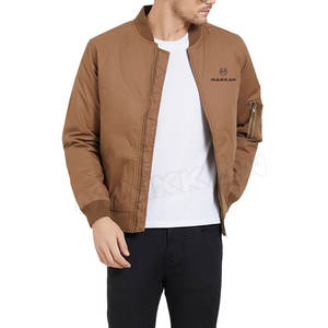 Blouson d'aviateur personnalisé avec Logo OEM, meilleure vente, blouson d'aviateur chaud de couleur unie - Product Image 2