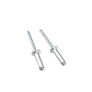 Rivets professionnels résistants à la corrosion en acier et en titane aluminium, à tête plate ouverte, durables, zingués - Product Image 1