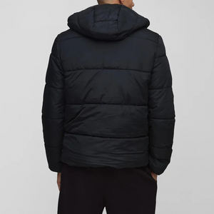 Veste matelassée en toile pour homme de haute qualité, style streetwear, décontractée, imperméable, respirante, chaude, confortable, légère, unie - Product Image 3